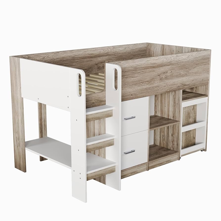 Amazon｜Donext ロフトベッド システムベッド シングル 耐荷重